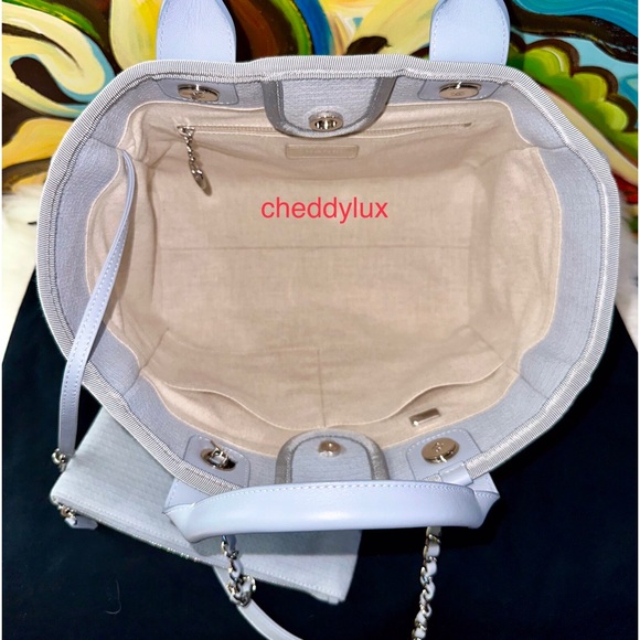 💎💎💎Authentic CHANEL DEAUVILLE 2 WAY BAG - Picture 8 of 17
